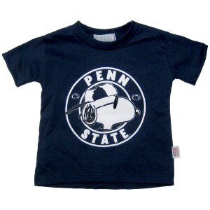 navy toddler t-shirt with Snoopy character and Penn State inside circle